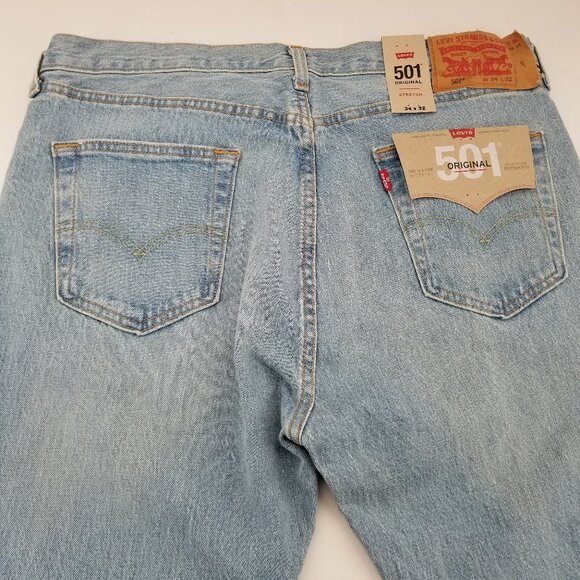 Levi's Men's 501 Original Fit Jean Thunder Moon Rocks 34W x 32L 005013184 - Picture 4 of 16